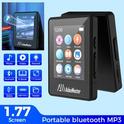 Portable BT MP3 Player Wireless Mini Digital HiFi Lossless Sound Music Players Small Black Walkman Audio Player