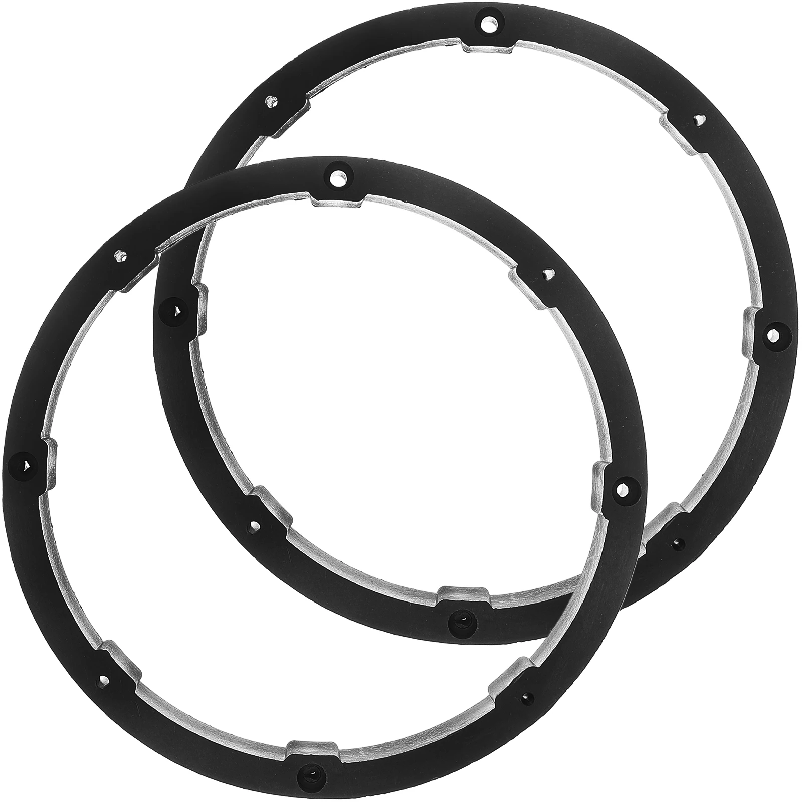 

Car Speaker Spacer Rings 6.5 Inch Solid Black Plastic Adapter Pads for Door Waterproof Easy Installation Speaker Spacers