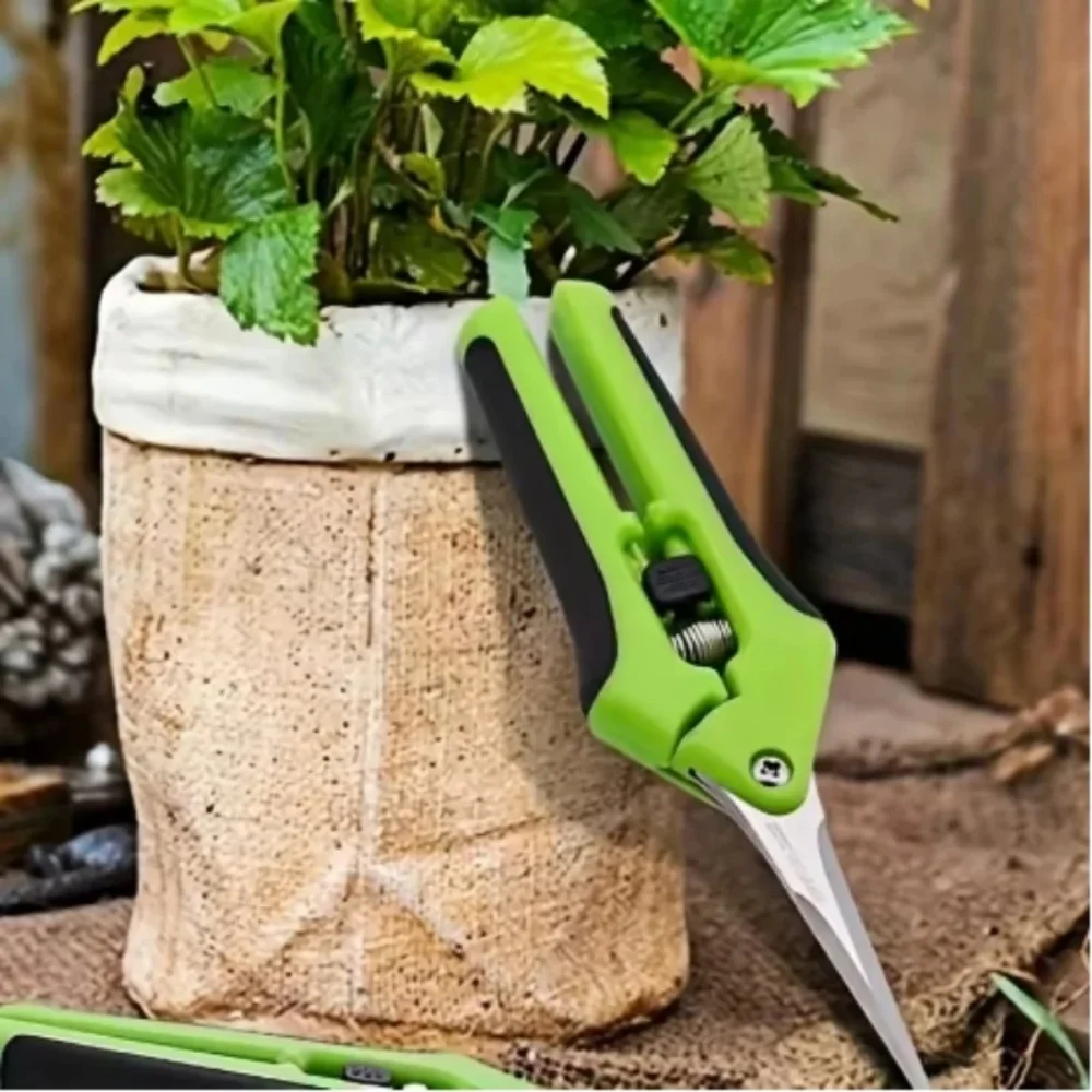 

Pruner Garden Scissor Multifunction Stainless Steel Precision Springs Pruners Heavy Duty Pruner Garden Branch Trees Fruits Shear