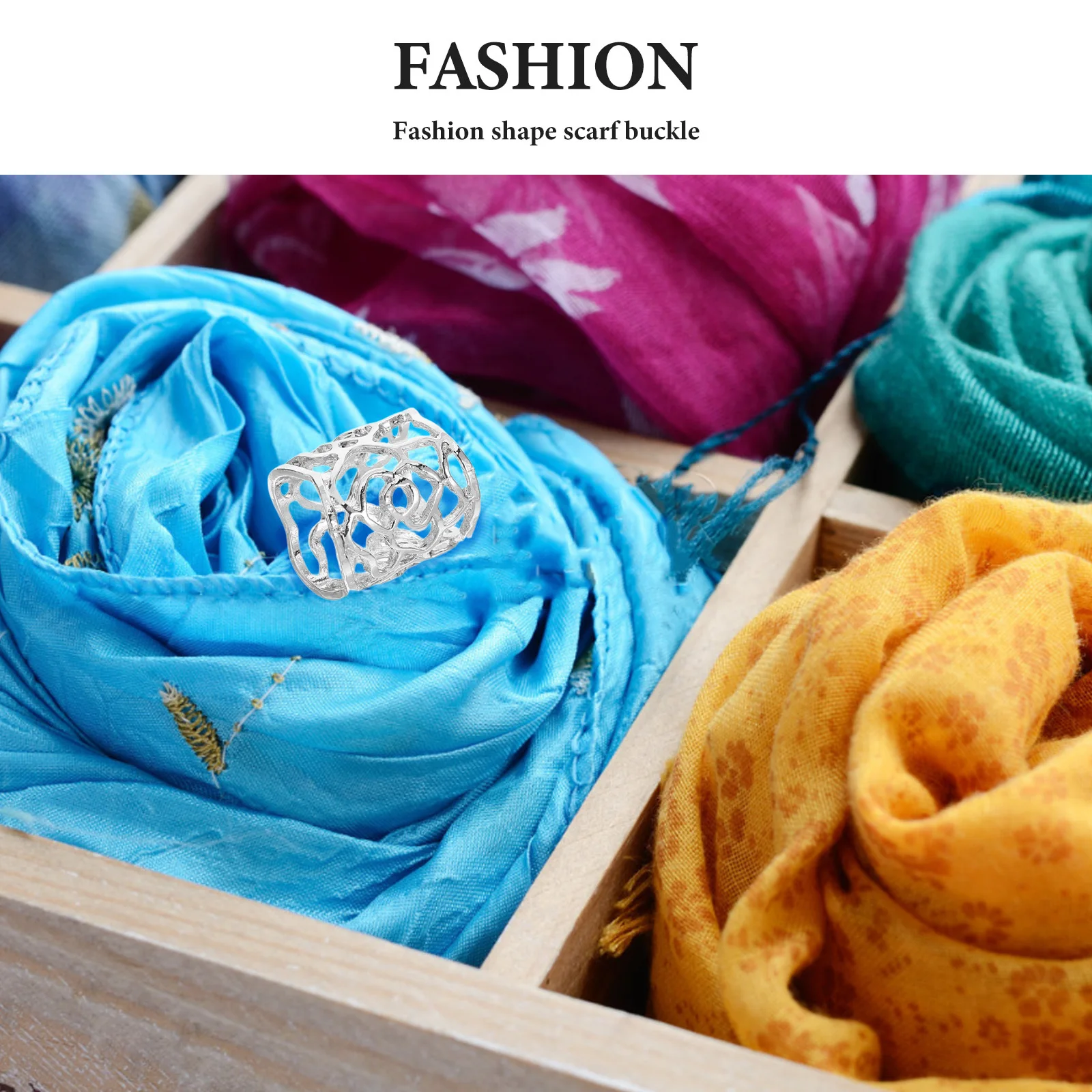 ارتفع الجوف وشاح مشبك الفضة الأزياء وشاح مجوهرات الشريحة أنبوب حلقة مشبك كليب للنساء هدية عيد ميلاد أمي ابنة