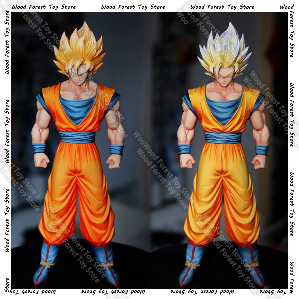 

In Stock Dragon Ball Z Anime Figure HY Son Goku Figurine Super Saiyan Goku Pvc Statue Model Doll Collection Toys Custom Gifts