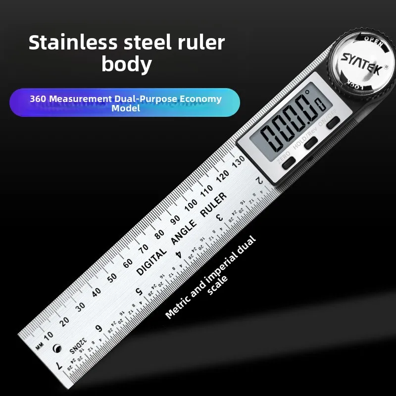 High Precision Digital Universal Angle Ruler Multifunctional Woodworking Measuring Protractor Gauge