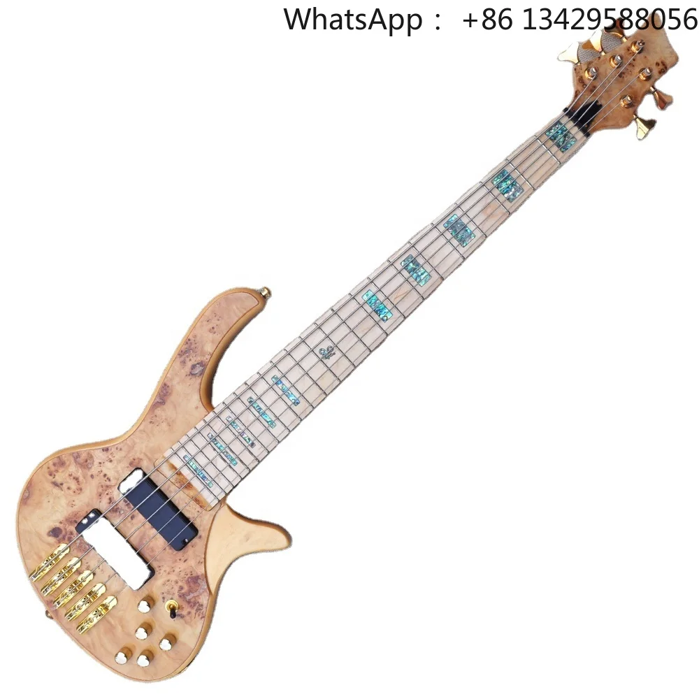 Flyoung Gold Hardwares 5 Strings Electric Bass Guitar Professional Bass Guitar Bajo Electrico