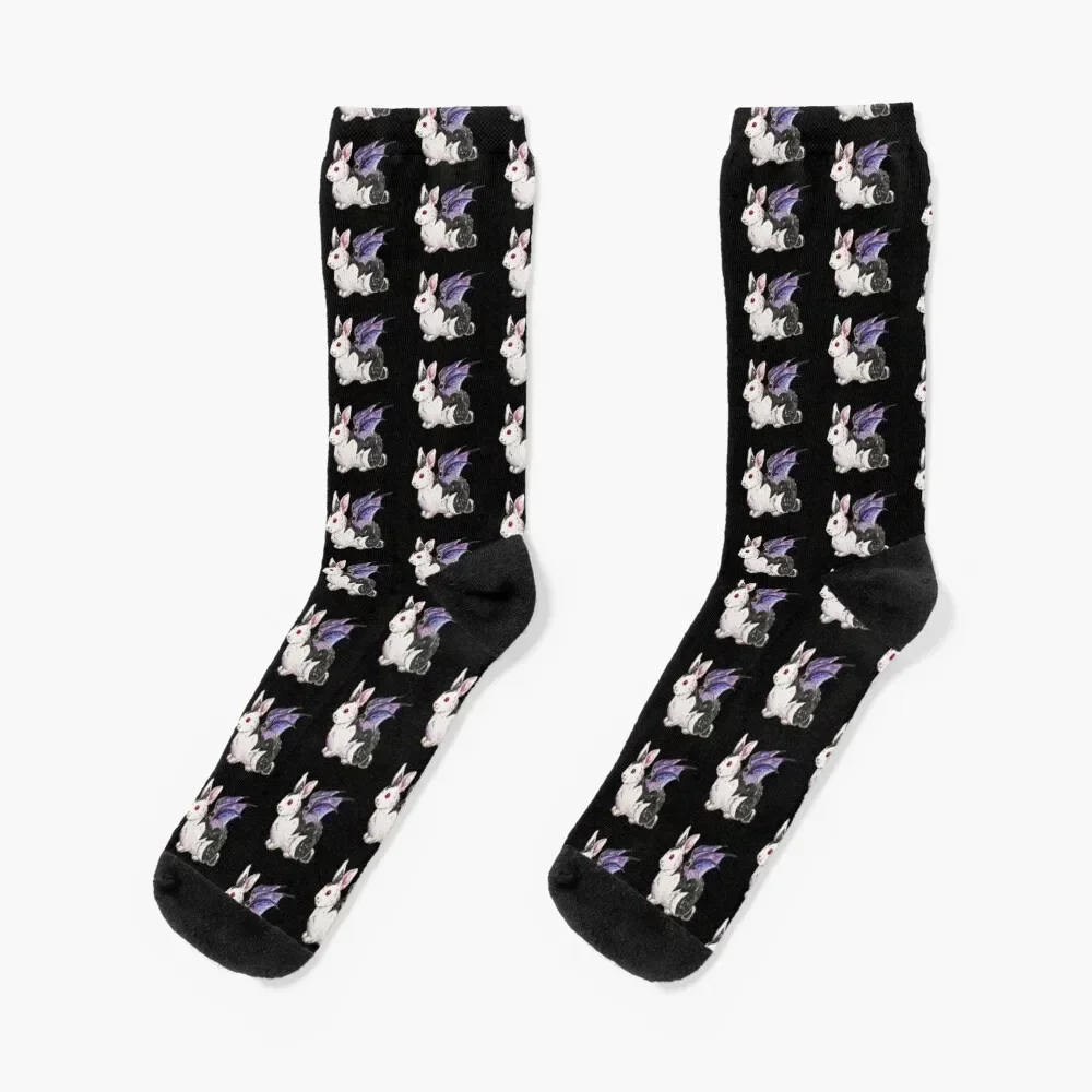 Vampire Bat Bunnicula Bunny Rabbit Socks with print Children's FASHION gift Women's Socks Men's