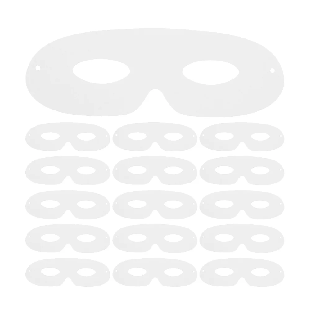 

80Pcs Hand-Drawn White Masks for Creative DIY Party Crafts Halloween Birthdays White Mask Blank Mask Craft Masks