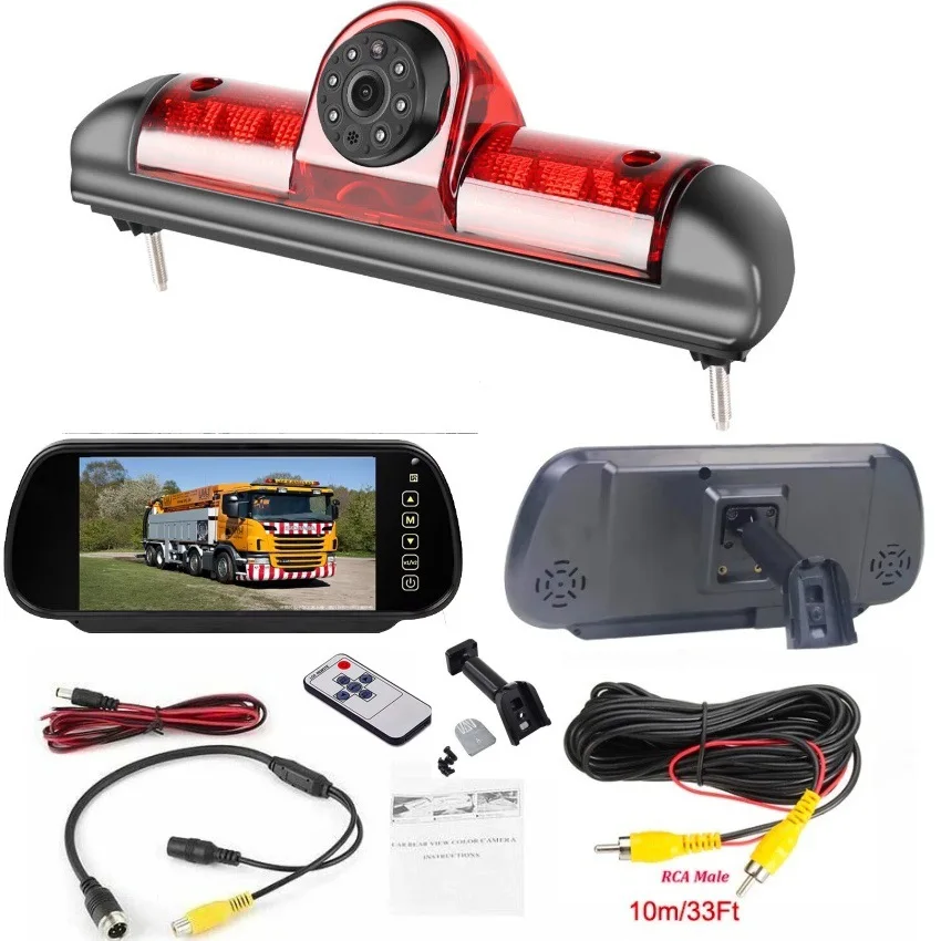 Waterproof HD Night Vision Reversing Image Camera High-Position Brake Light for Fiat & Citroen RV 1 Year Warranty