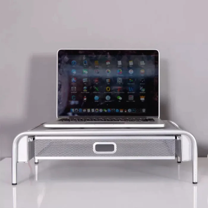 Computerlaptopmultifunctional heat dissipation desk standdisplay height increasing bracket,metal mesh storagestorage layer shelf