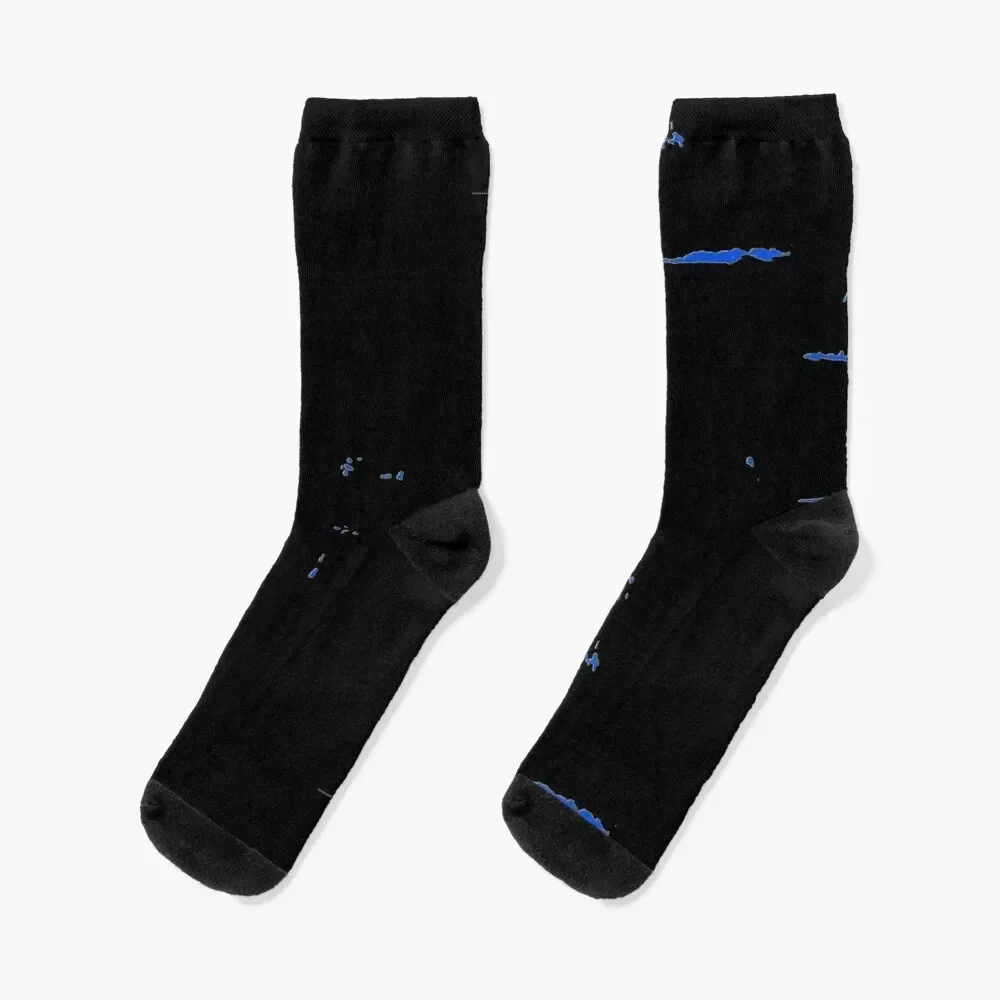 

fish at night Socks funny gifts Christmas with print Non-slip Socks Women's Men's