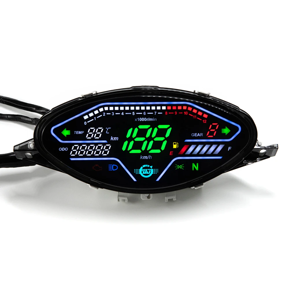

LED Digital Motorcycle Speedometer RPM Dashboard For Honda Biz 100 C100 1998-2005 Gilera Smash Full Cub 110