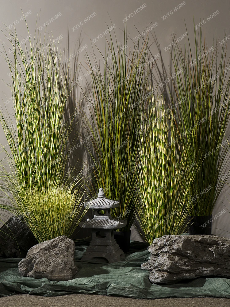 Imitative Tree Reed Dogtail Grass Artificial Flower Greenery Indoor Living Room Floor Decoration