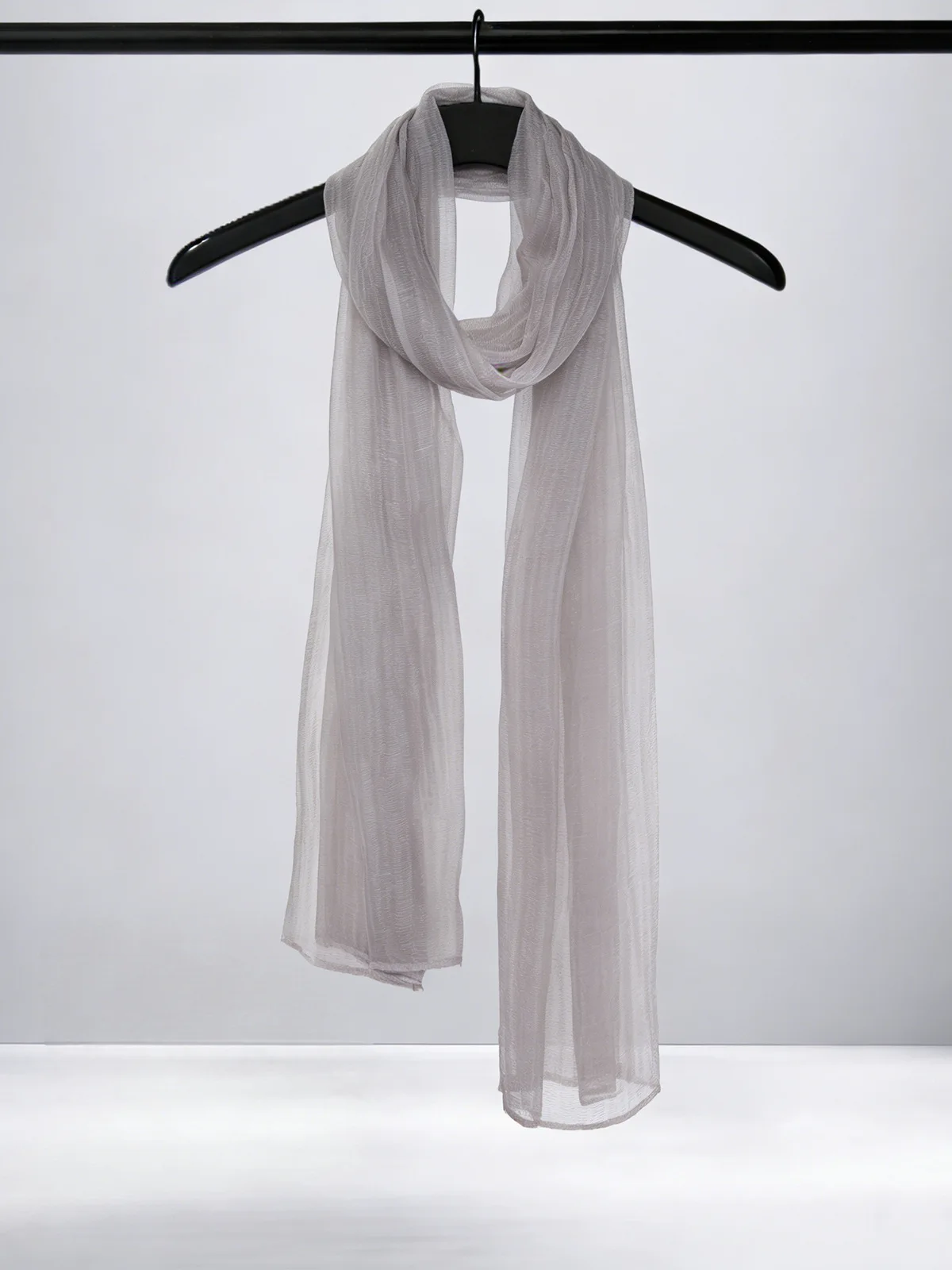 Damen-Organza-Schal, transparenter, durchsichtiger Gaze-Schal, leichter Sonnenschutz-Wickel, atmungsaktiv, modisch, für den Sommer und den Alltag – Detail 5