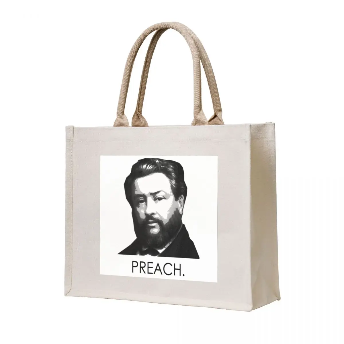

Charles Spurgeon - Preach. \t \t\t Tote Bag shopping cart bags Big bag women Women's shopping bag