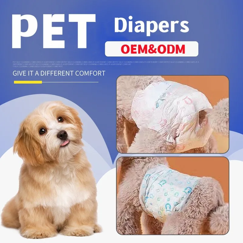 

10/12PCS Disposable Pet Diapers Absorbent Leak Proof Pet Pants Menstrual Pants Suitable for Male Female Dogs Puppies and Estrus