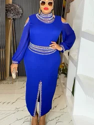 Elegant African Dresses for Women 2025 New Summer Africa Clothing Plus Size Wedding Party Long Dress Dashiki Ankara Outfit Robe