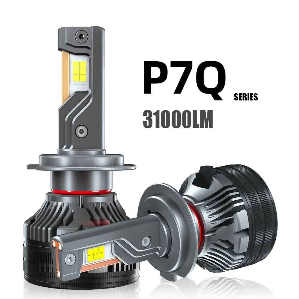 P7Q 75W High Power Three Copper Tube Led Car Headlight  Bulbs H7 Super Bright H1 H8 H9 H11 H16905 9006 Car Lamp Csp3570 H11 Led