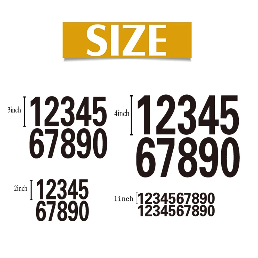 0-9 Dekoration selbstklebend wasserdicht Scrapbooking liefert Adresse Zahlen Briefkasten Aufkleber Briefkasten Aufkleber Nummer Aufkleber