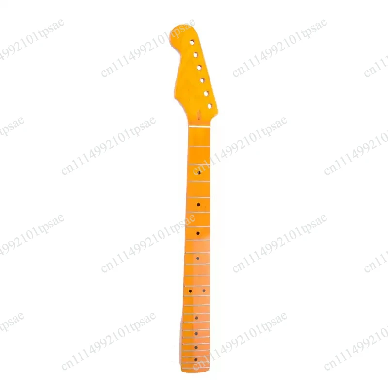 Left-Handed ST-Style Guitar Neck FD Model  22-Fret Canadian Hard Maple W/Golden Lacquer