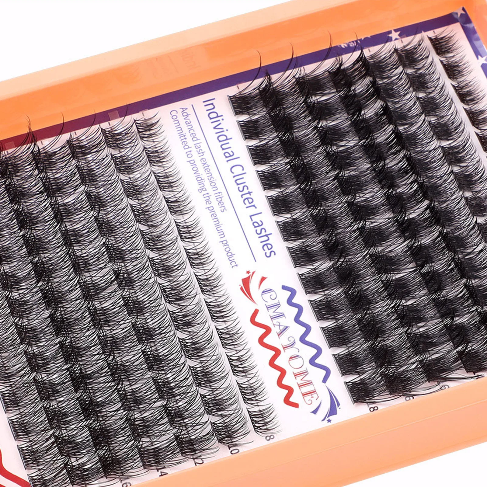 

D Curl Пушистые одинарные кластерные ресницы Черные ежедневные кластеры ресниц Идеальный подарок для девочек или дам
