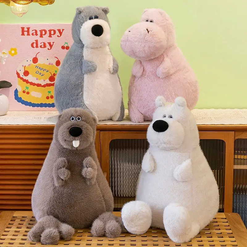 jouets-en-peluche-marmot-pour-garcons-et-filles-poupees-en-tissu-pour-calins-et-dormir-poupees-hippopotame-amusantes-pour-offrir-aux-copines