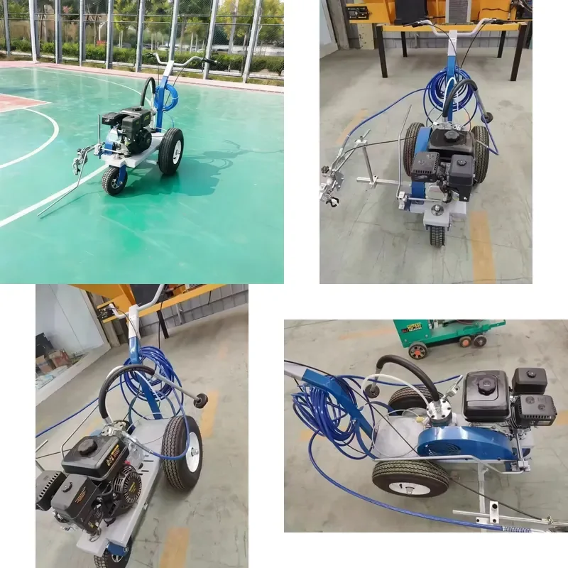New User Friendly 6.5HP Cold Coating Road Marking Machine for Parking Lot Marking