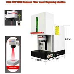 50W 30W 20W Maszyna do znakowania laserem światłowodowym Raycus JPT Mopa Zamknięty typ Biżuteria Srebrny wykrawacz do markerów 220V 110V Grawer