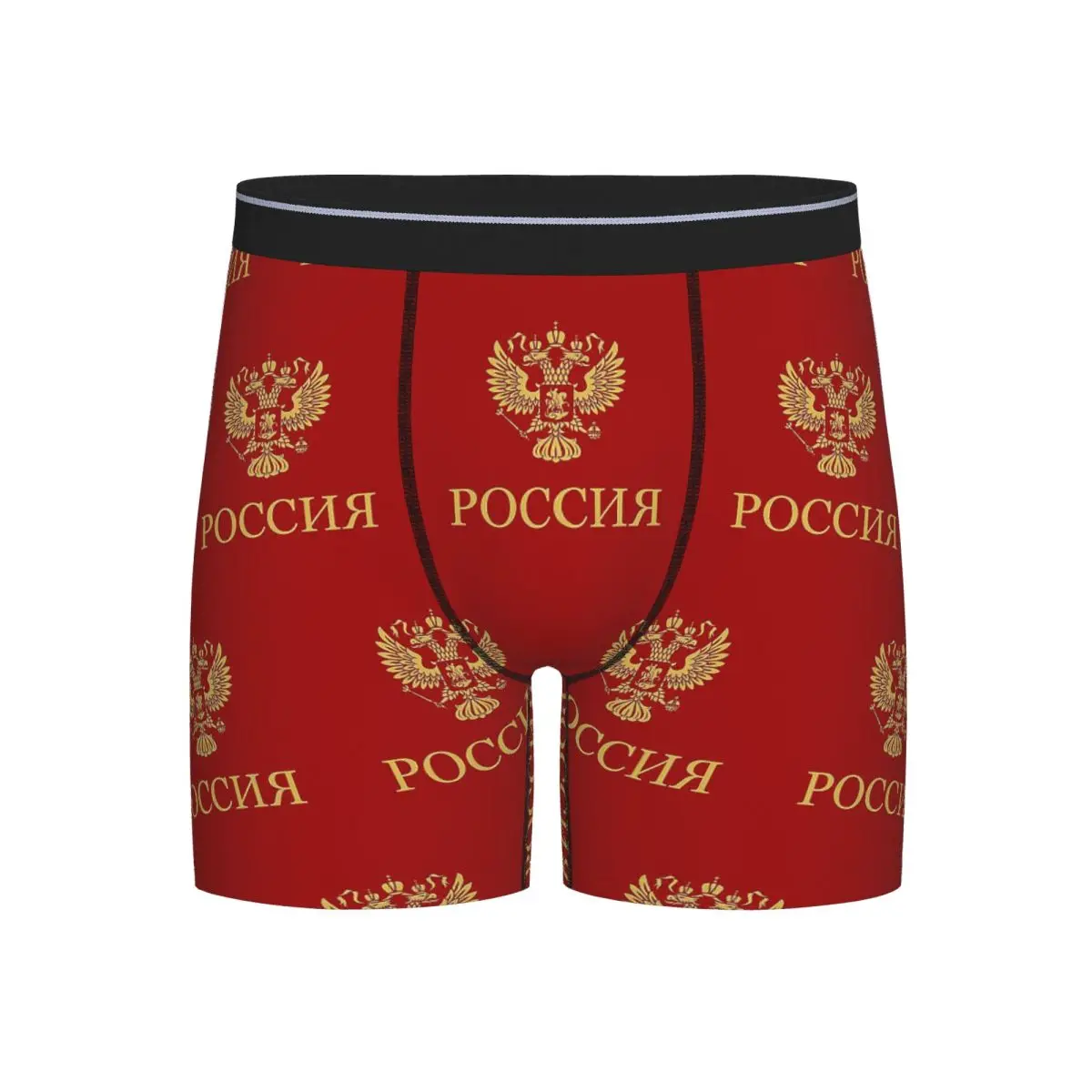 

Long Boxer Underpants Shorts Poccnr Russia Gold Panties Male Soft Underwear for Homme Man Boyfriend Gifts