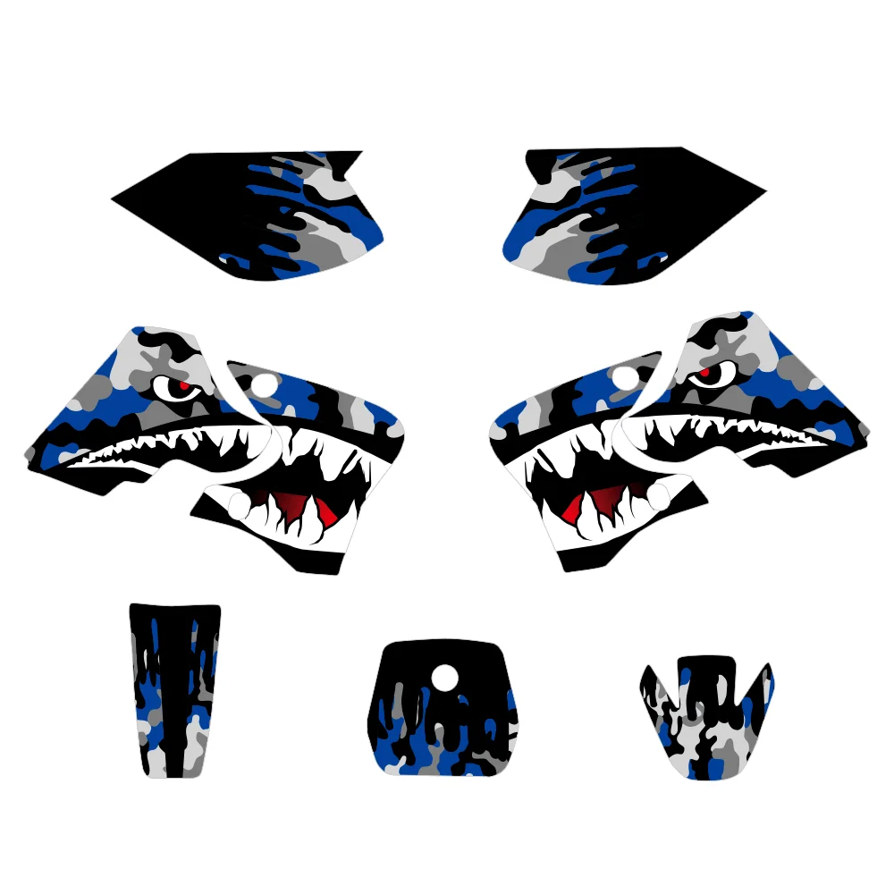 

Комплект графических наклеек на заказ для Yamaha TTR90 (2000–2007) – наклейки на весь корпус, прочные и высококачественные, 2001 2002 2003 2004 2005 2006