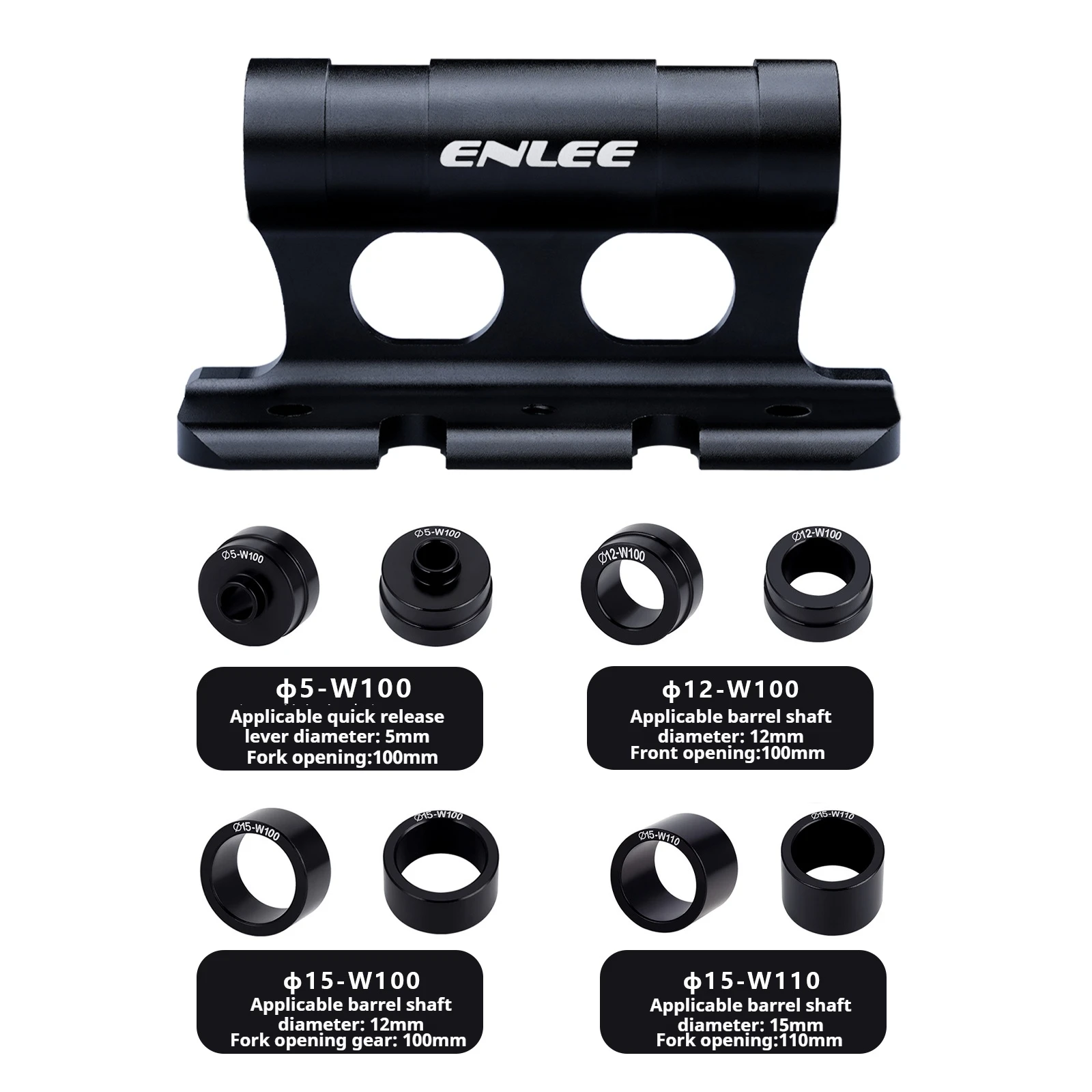 AliExpress enlee ENLEE Car Carrying Roof Fixing Rack Convenient Bicycle Front Fork Quick Release Barrel Axle Fixing Seat Cycling Accessories