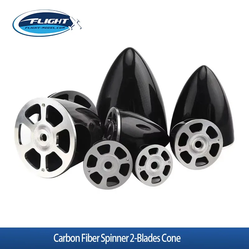 

1pcs Carbon Fiber Spinner 2-Blades Cone Airplane Parts For RC Electric Airplane Propeller Multi-size 1.75 to 4 inch
