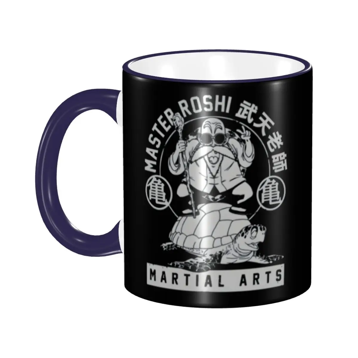 

Керамическая кружка Custom D-Dragon B-Ball Masters Roshis: креативный подарок в стиле хип-хоп и аниме, сделай сам