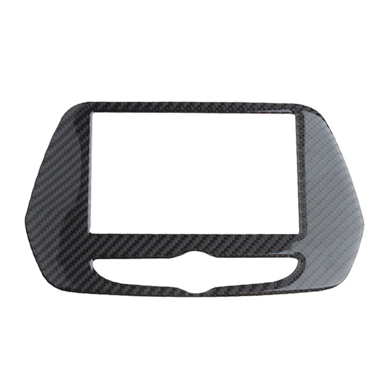 For Chevrolet Camaro 2016 -2020 Carbon Fiber Central Console Navigation Screen Panel Cover Trim Frame Sticker