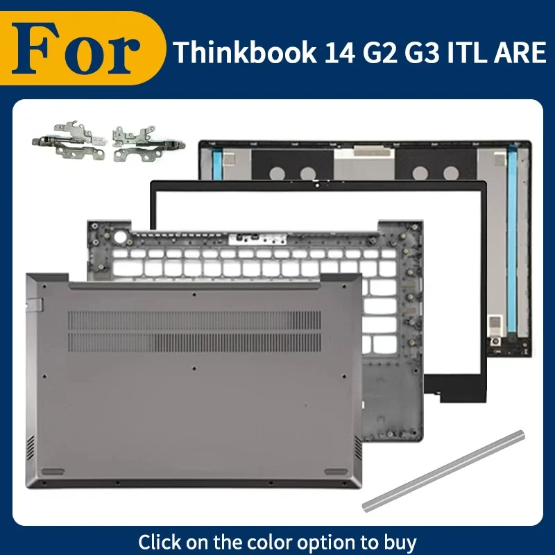 New Repalce Cover For ThinkBook 14 G2 ITL ARE G3 ACL ARE LCD Screen Back Cover Front Bezel Hinges Palmrest Lower Bottom Case