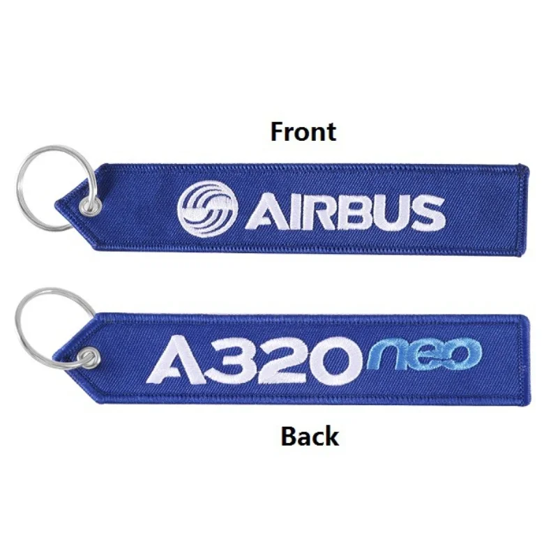 Color Boeing Embroidered Cloth Embroidery BELUGAXL Fabric Keyring Accessory Motorcycle Car Keychain AIRBUS A320 A350 Key Chain