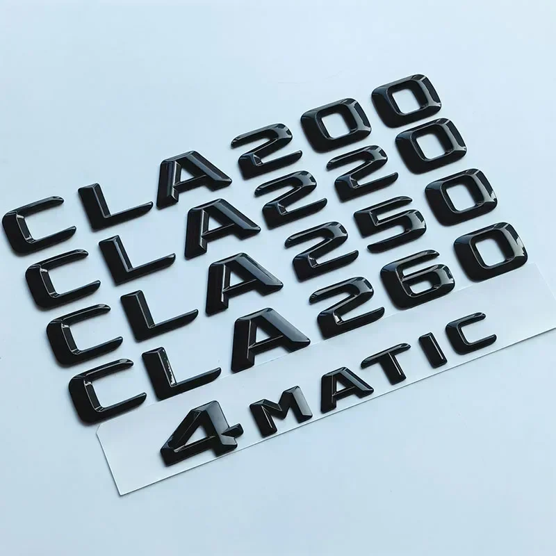 OK 2015 3D Sharp Letters CLA180 CLA200 CLA220 CLA250 CLA260 4Matic CLA220d CLA250d Car Emblem for W117 Trunk Nameplate Sticker