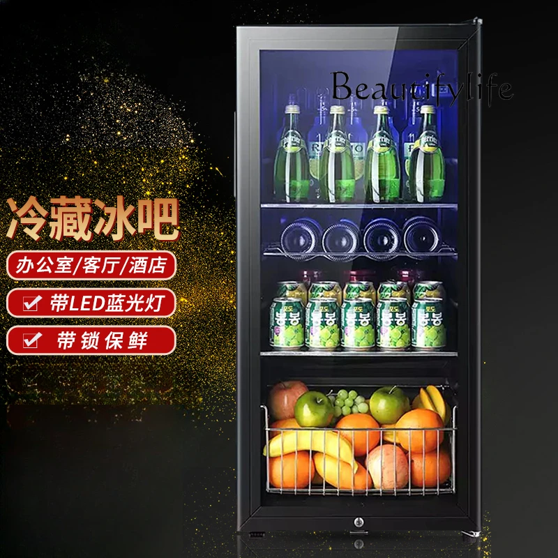 Sheng Home Office Small Refrigerator Refrigerated and Fresh Fruit Display Cabinet