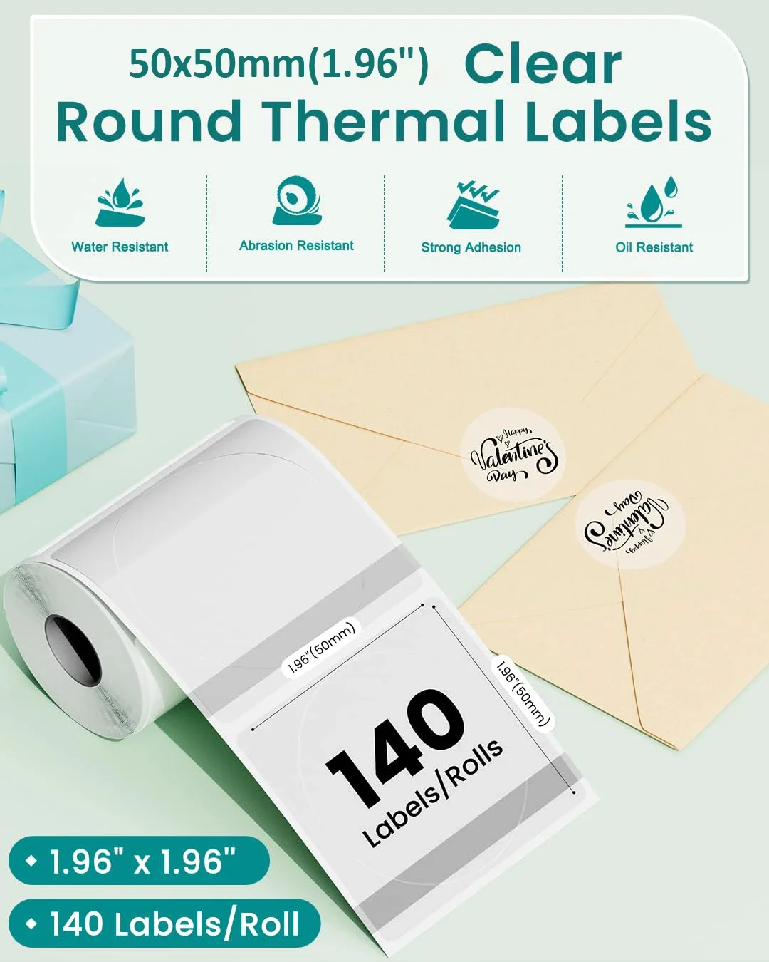 Thermal Label Sticker Transparent Label Print Roll Paper Waterproof Compatible With M110/M200 Label Marker For Barcode Price Tag