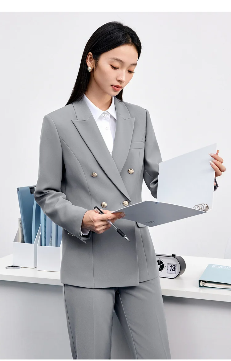 SENTUBILA ‌ Damenblazer ‌ Slim Fit Mäntel Herbst 2026 Damen Bürokleidung ‌ Langarm ‌ Jacke ‌ Damen-Formelle Kleidung 153XA1646 – Detail 33