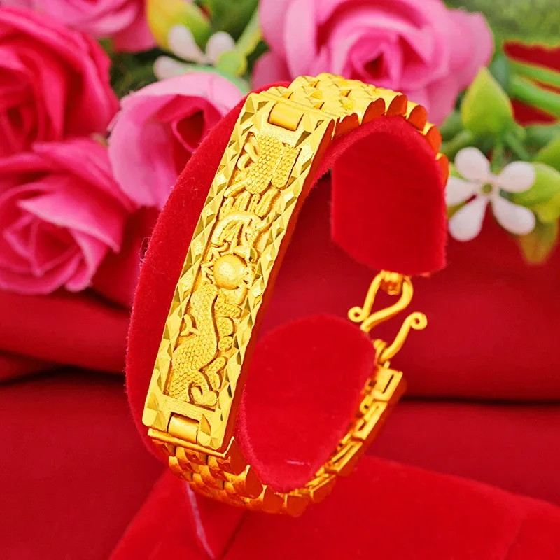 Atmospheric High Quality Gold Color Thick Gold Fashion Men's Domineering Faucet Anniversary Birthday Wedding Gift