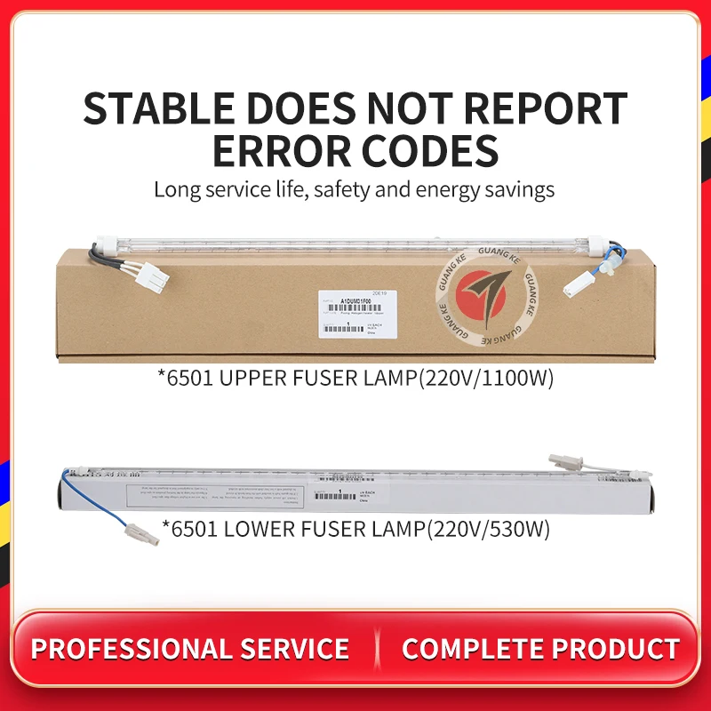 A03um32f00 a1dum31f12 original superior/inferior fuser lâmpada para konico minolta 5500 6500 6501 6000 7000 fuser aquecedor de aquecimento lâmpadas