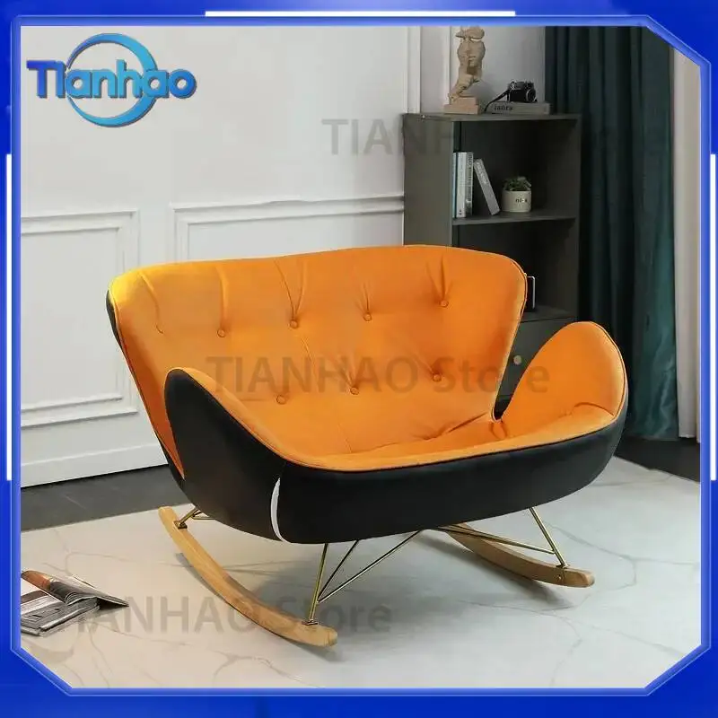 Arm Rocking Chairs for Tumbonas Designer Individual Balcony Comfortable Relax Living Room Chairs Modern Fauteuil Terrace
