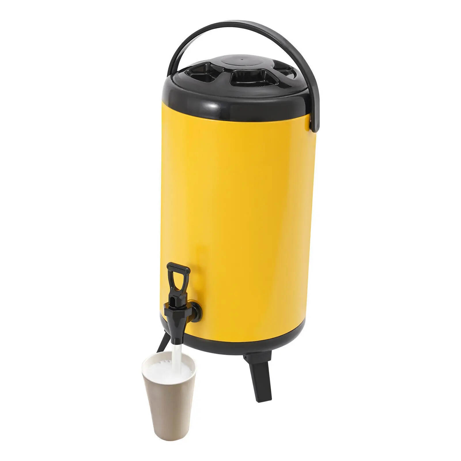 

Professional 12L Stainless Steel Beverage Dispenser - Hot & Cold Insulated Drink Dispenser for Parties & Events