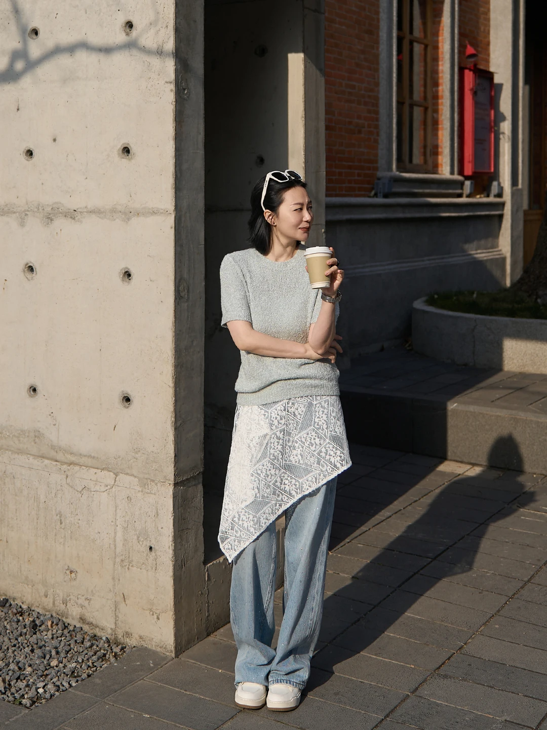 

TOFOD Cotton Candy Camere Knitted Soft Q Elastic ort Sve round Ne Top Silk T-irt Casual Loose Fit Breathable Ladie...