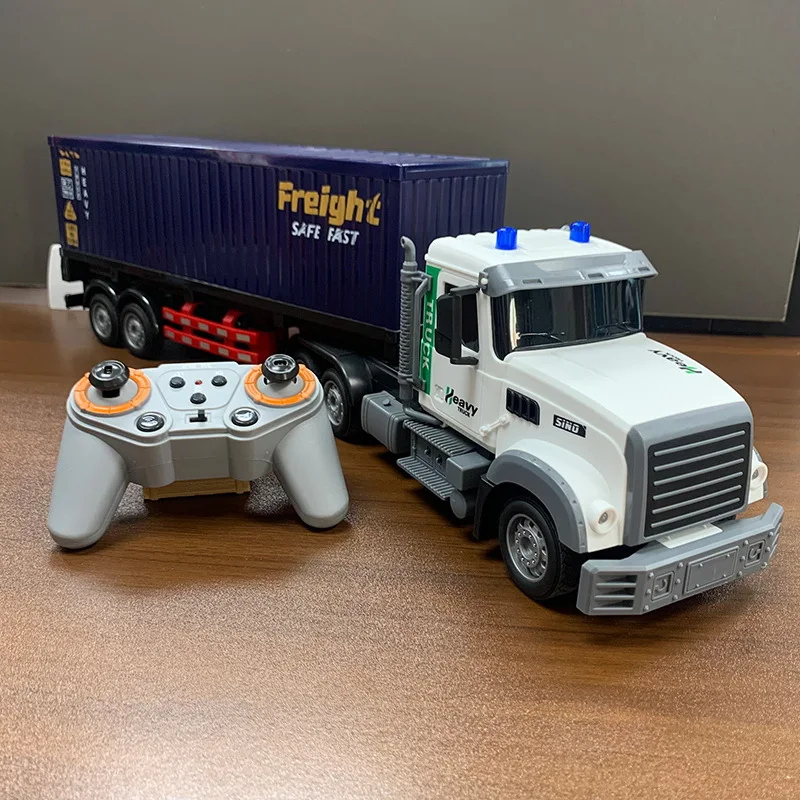 Zabawny Samochód Zabawka Prezent - 60cm Super Przyczepa Kontenerowa Ciężarówka RC, Model Samochodu Zdalnie Sterowanego, Monster Truck, Zabawki Samochody RC dla Chłopców