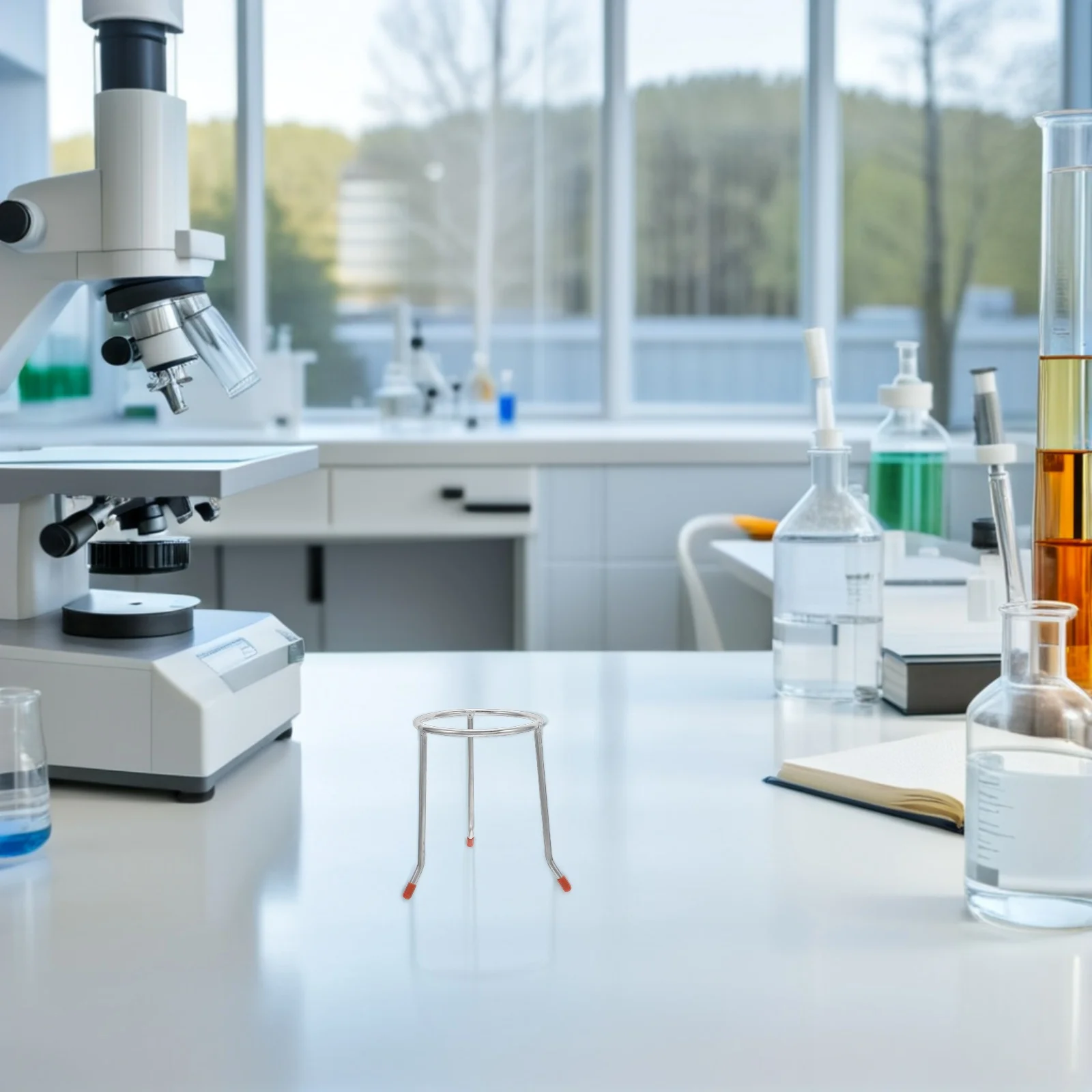 

Metal Laboratory Tripod Stand Removable Legs Stable Support for Chemistry Lab Heating Science Education Equipment