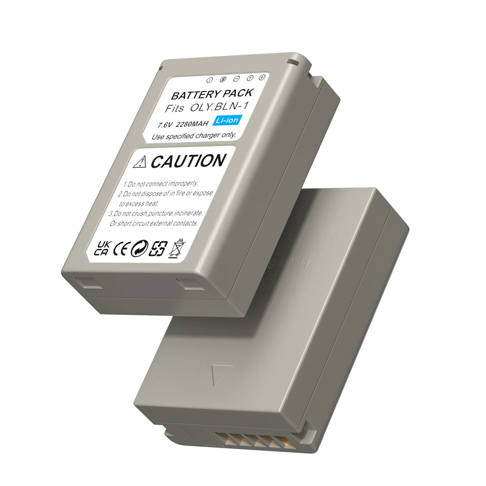 2280mAh BLN-1 BLN 1 Battery + Dual USB Charger For Olympus BLN-1 OM-D E-M1 M5 Mark ll For Olympus Pen F PENF E-P5 OM-D HLD-6