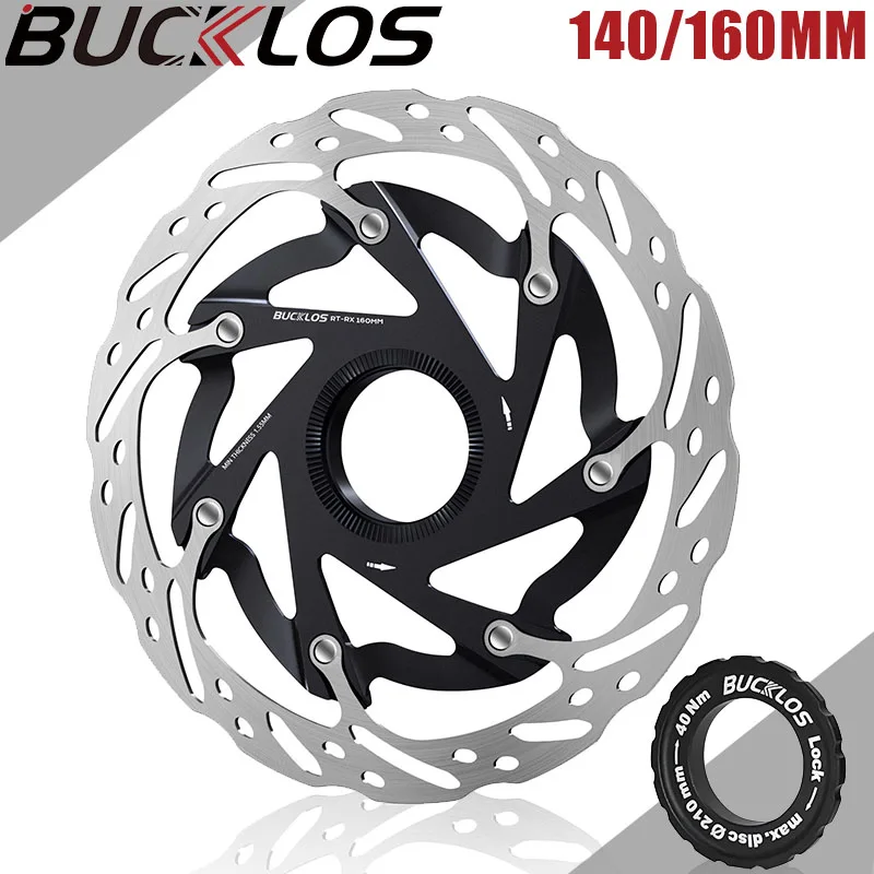 

Disc Brake Rotor 160/140mm Road Mountain Bike Centerlock Rotor Aluminum Alloy Durable Bicycle Center Lock Rotor for Shimano