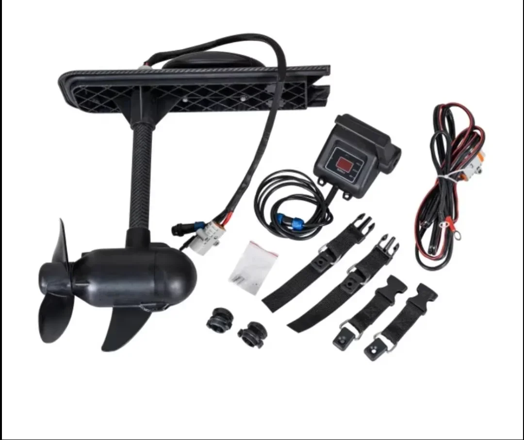 Aluminum electric trolling motor for divers' foot-operated kayaks 55LBS/65LBS 12V/24V high speed and easy operation
