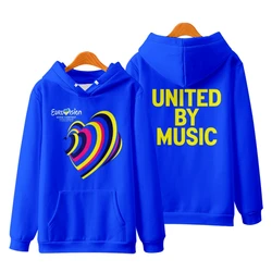 Eurovision 2023 Heartbeat Hoodie Long Sleeve Women Men Sweatshirt Eurovision Song Contest United By Music Fashion Clothes