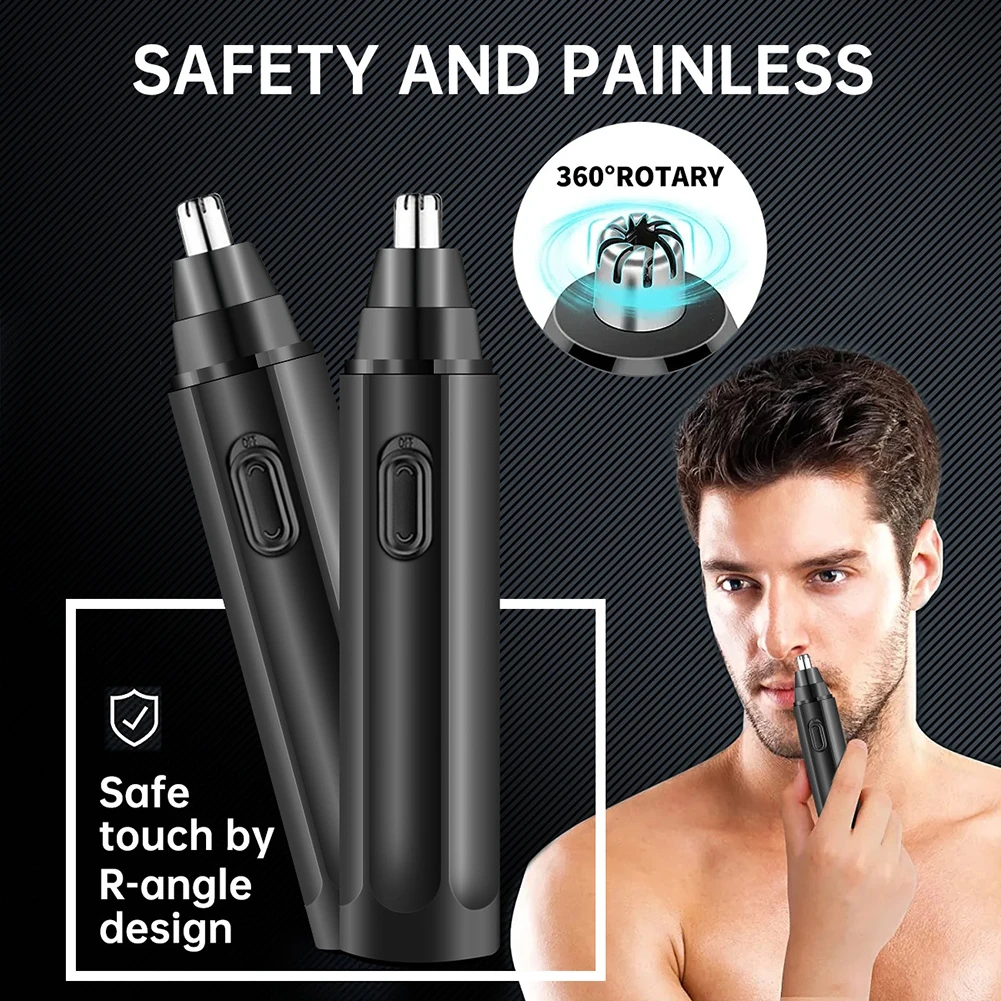 USB Charging/Battry Handheld Electric Nose Hair Trimmer Portable Nose Hair Remover for Men Women Mini Nose Hair Trimmer Tools