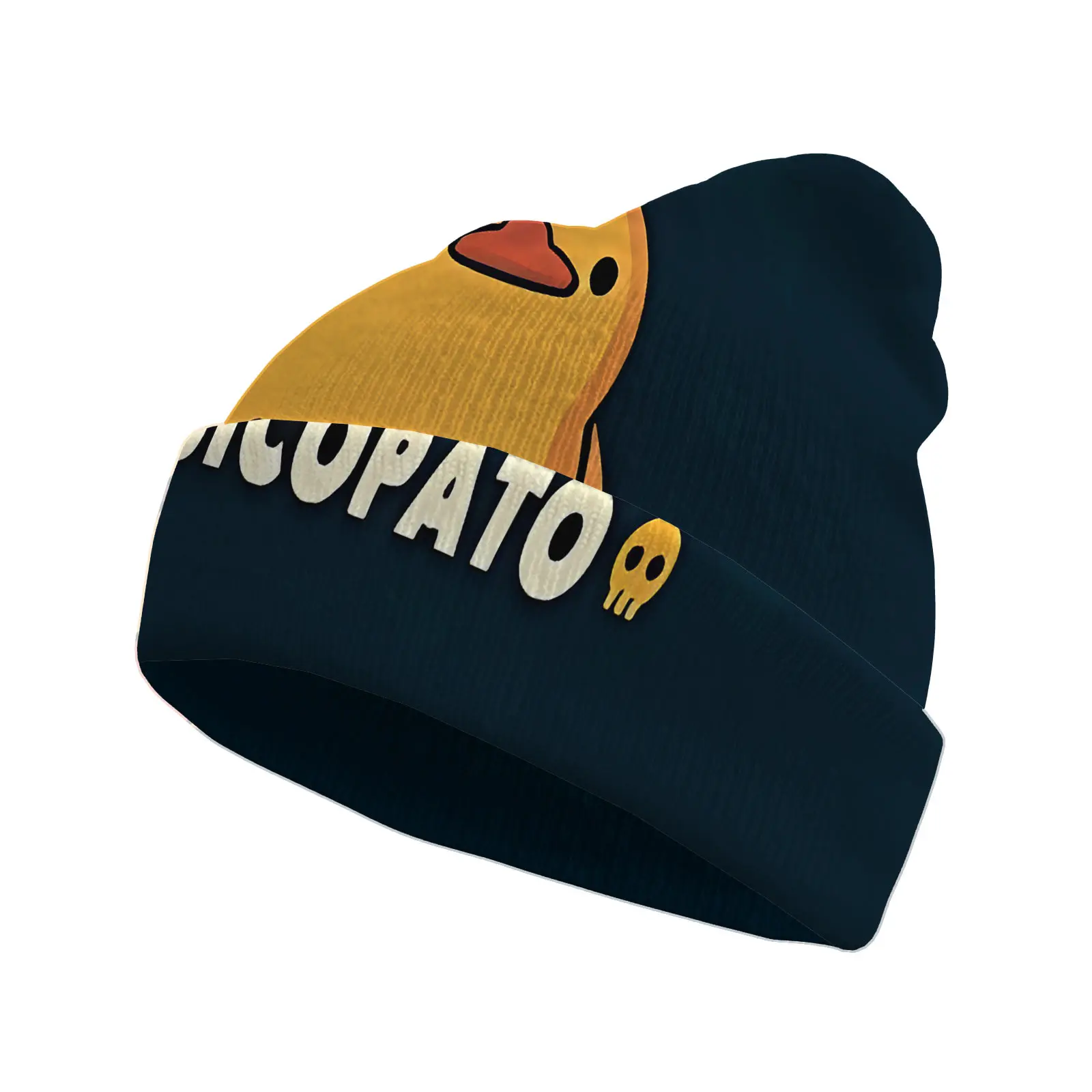 Beanie Hat for Men - Stretchy Novelty Bonnet with Cartoon Design, Soft & Comfortable Casual Style, Casual Headwear | Trendy Bean